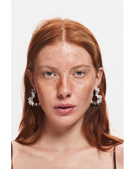 Desigual Black Small Zalio Heart Earrings