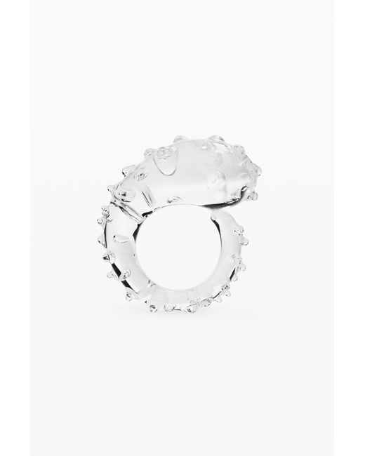 Desigual Black Marine Ring Crystal Zalio, Glass