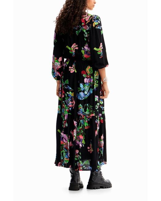 Desigual Black Shirt Dress.C.Lacroix, Viscose