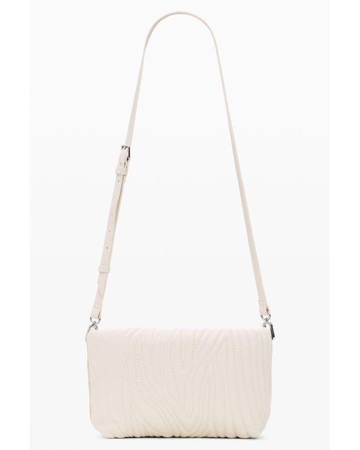 Desigual White Medium Embossed Bag, Polyurethane