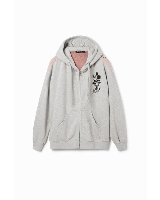 1129 モッズコート Desigual ディズニー  1076スウェット セール】パッチワーク ミッキーマウス フーディ（スウェット