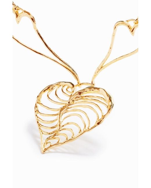 Desigual Natural Zalio-Plated Heart Necklace