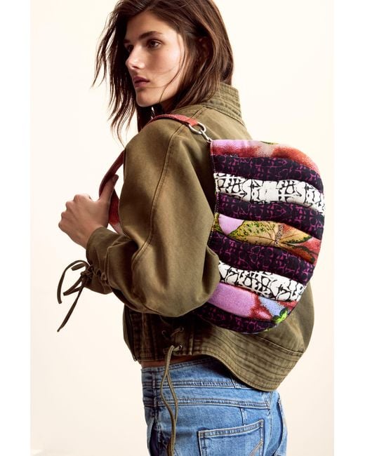 Desigual White Medium Bag Designed By M. C. Lacroix, Cotton