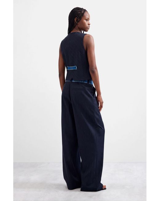 Desigual Blue Long Woven Trousers