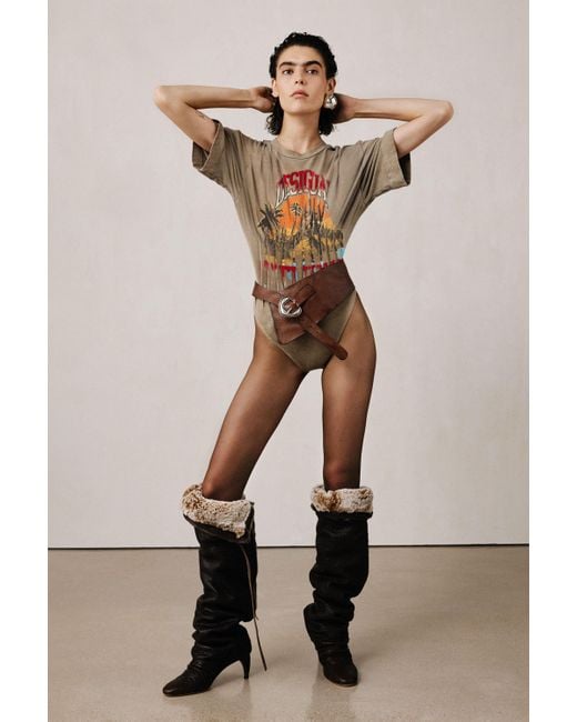 Desigual Natural Palm Tree Studio Bodysuit