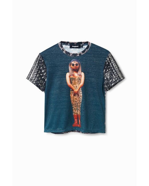 Desigual Blue Digital Arty T-Shirt