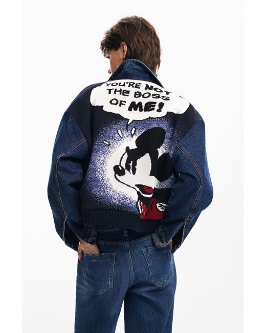 Desigual Mickey Denim Jacket in Blue | Lyst Desigual Mickey Denim Jacket in Blue | Lyst