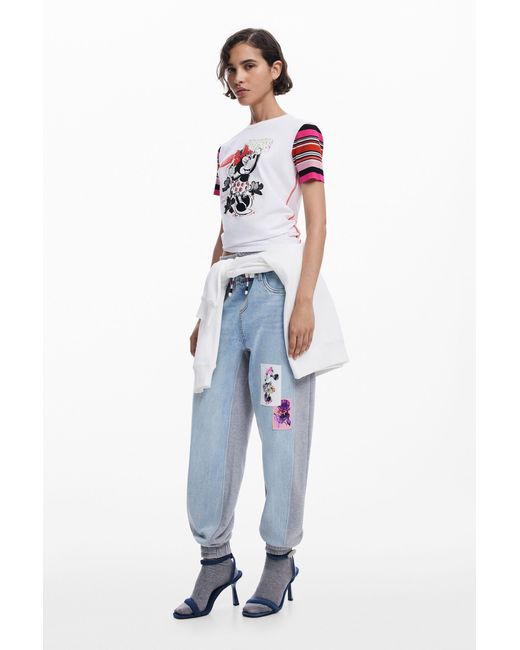 Desigual Blue Minnie Mouse T-Shirt