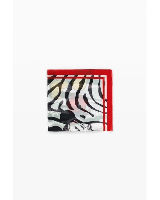 Desigual Red Disney Printed Scarf