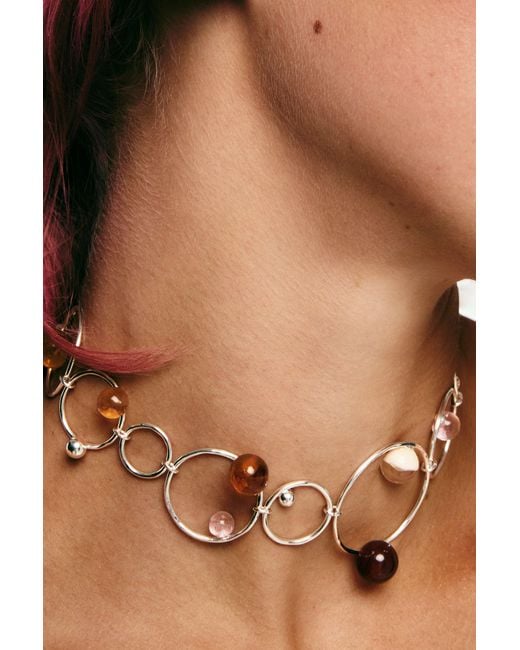 Desigual Brown Pendant Zalio Spheres