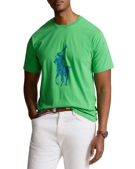 Polo Ralph Lauren Green Big & Tall Big Pony T-shirt for men