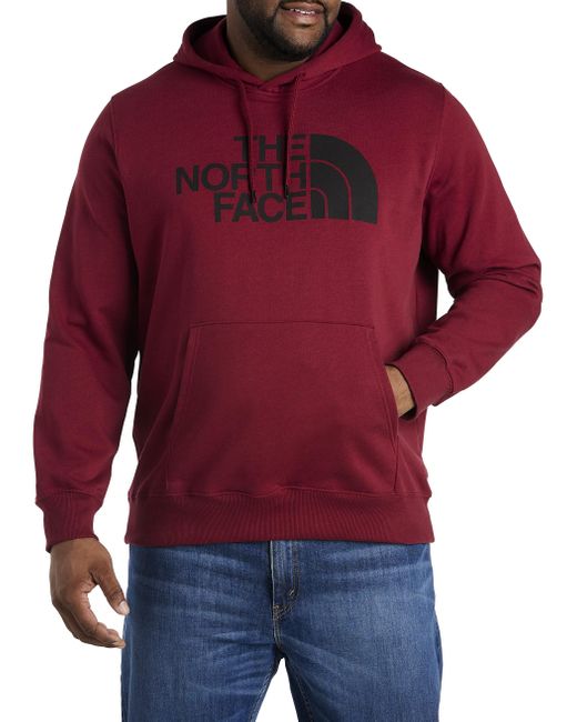 The North Face Big & Tall Half-dome Pullover Hoodie in Red for Men | Lyst