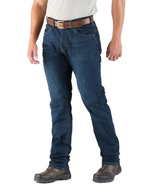 Bernè Blue Big & Tall Flex Relaxed Fit Straight-Leg Dungarees for men