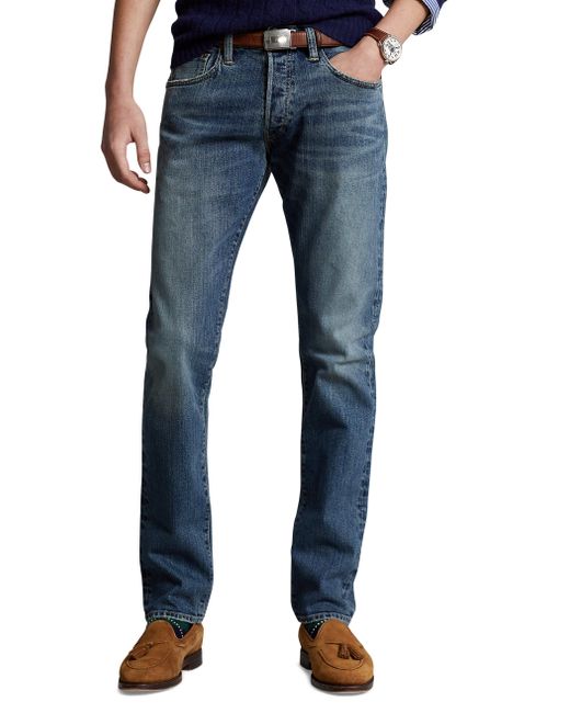 Polo Ralph Lauren Big & Tall Prospect Straight-fit Stretch Jeans in Blue for Men | Lyst