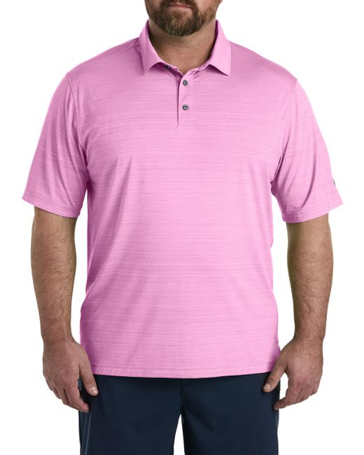 Reebok Pink Big & Tall Performance Space-dyed Polo Shirt for men