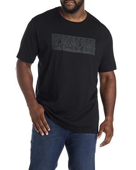 Psycho Bunny Black Big & Tall Costello Graphic Tee for men