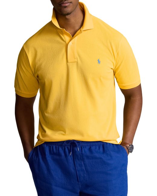 Polo Ralph Lauren Blue Big & Tall Mesh Polo Shirt for men