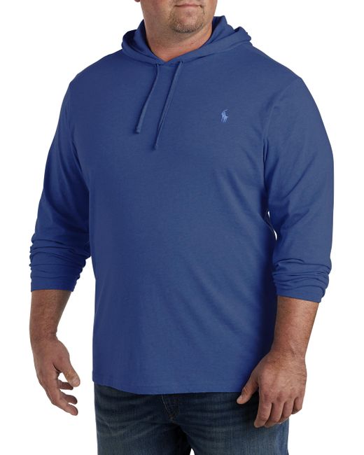 Polo Ralph Lauren Blue Big & Tall Jersey Hooded Long-sleeve T-shirt for men