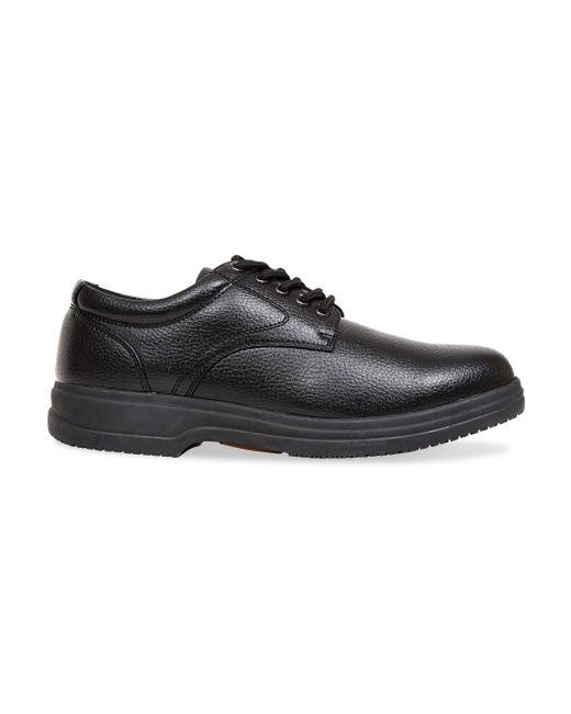 Deer Stags Black Big & Tall Service Comfort Oxford Shoes for men