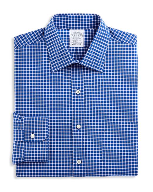 Tall Non-iron Stretch Grid Dress Shirt 