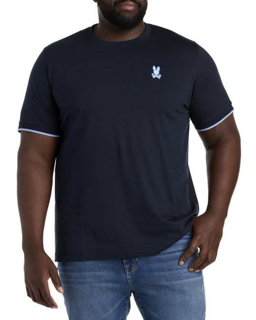 Psycho Bunny Blue Big & Tall Houston Graphic Tee for men