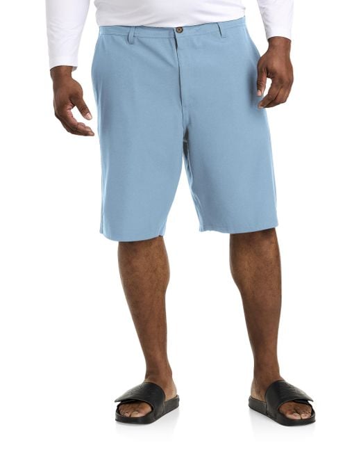 O'neill Sportswear Blue Big & Tall Reserve Light Check Hybrid Shorts for men