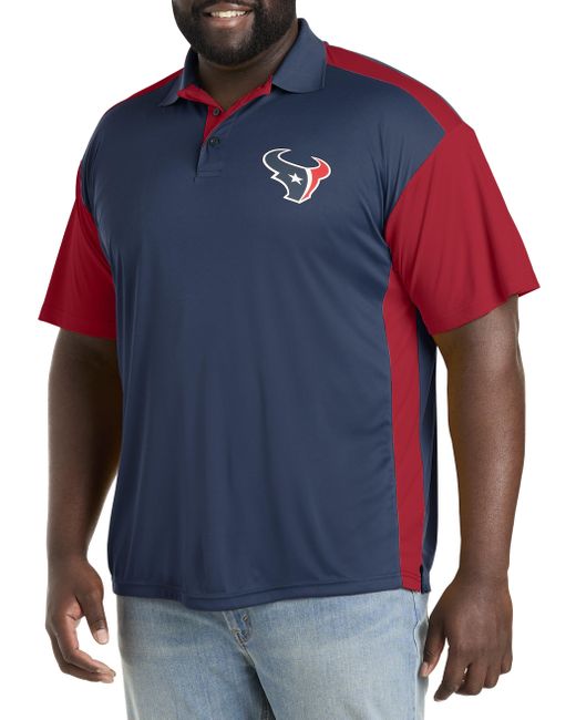 Nfl Blue Big & Tall Colorblocked Polo Shirt for men