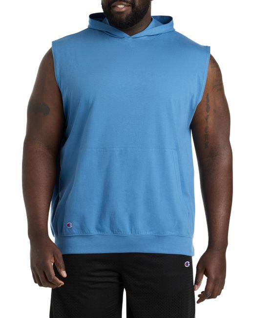 Champion Blue Big & Tall Muscle T-shirt Hoodie for men