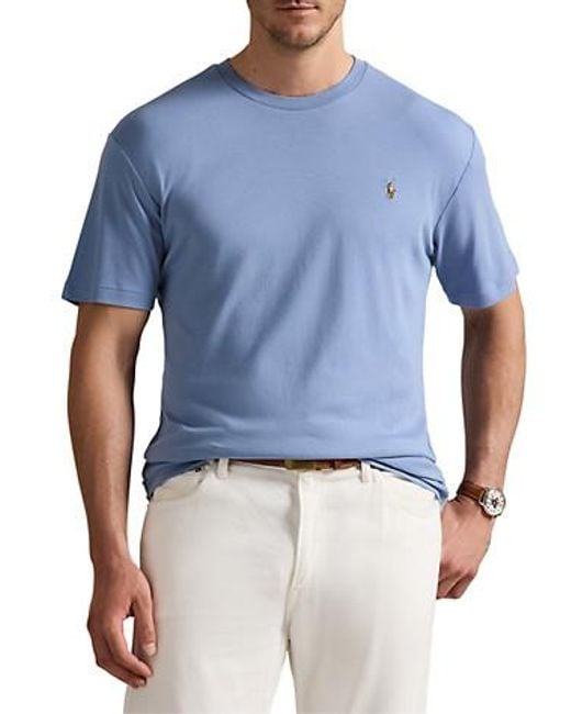 Polo Ralph Lauren Men's Blue Big Tall Soft Touch T-Shirt