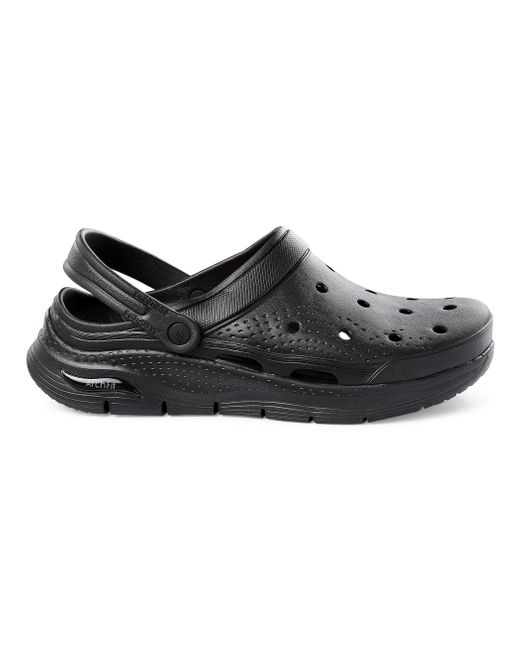 cafe precedent Civic Skechers Big & Tall Foamies Archfit Valiant Clogs in Black for Men | Lyst