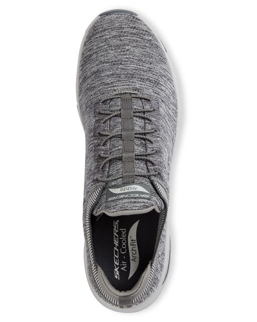 Skechers Rubber Big & Tall Arch Fit Bungee Lace-up Sneakers in Grey (Gray)  for Men | Lyst