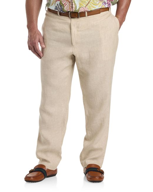 Tallia Natural Big & Tall Tallia Linen Suit Pants for men