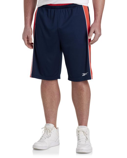 Reebok Big & Tall Performance Double Waistband Basketball Shorts in Blue  for Men | Lyst