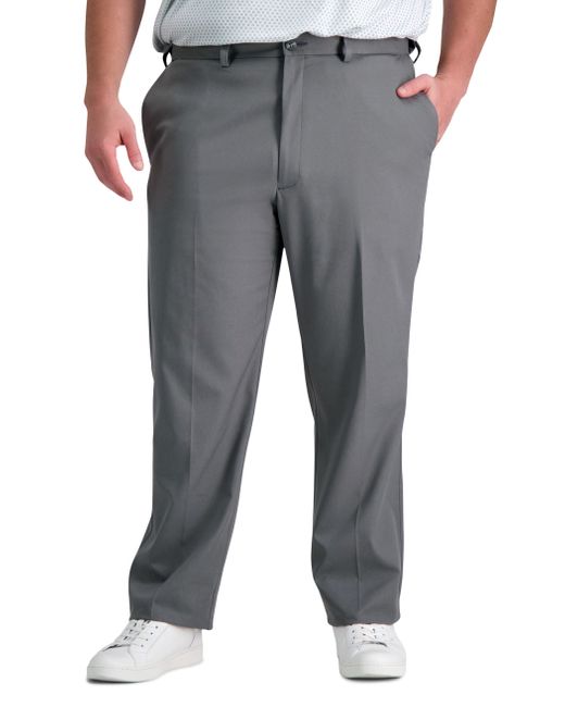 Haggar Big & Tall Cool Right Performance Flex Pants in Gray for Men | Lyst