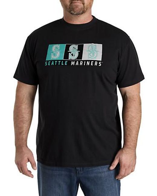 MLB Black Big & Tall Team Logo T Shirt for men