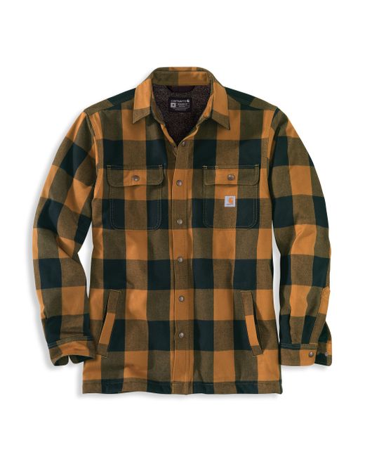 Big and tall quilted flannel shirt jacket 2025