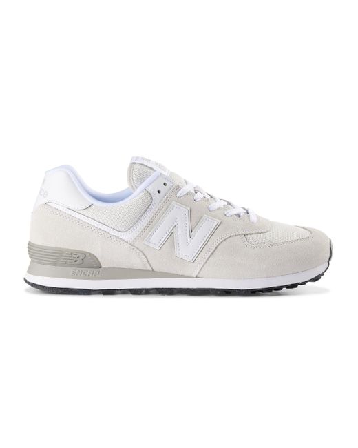 New Balance White Big & Tall 574 Running Sneakers for men