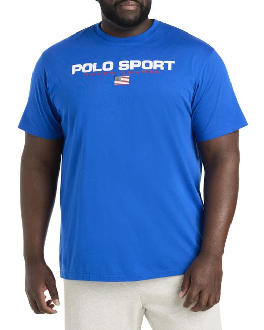 Polo Ralph Lauren Blue Big & Tall Polo Sport Graphic Tee for men