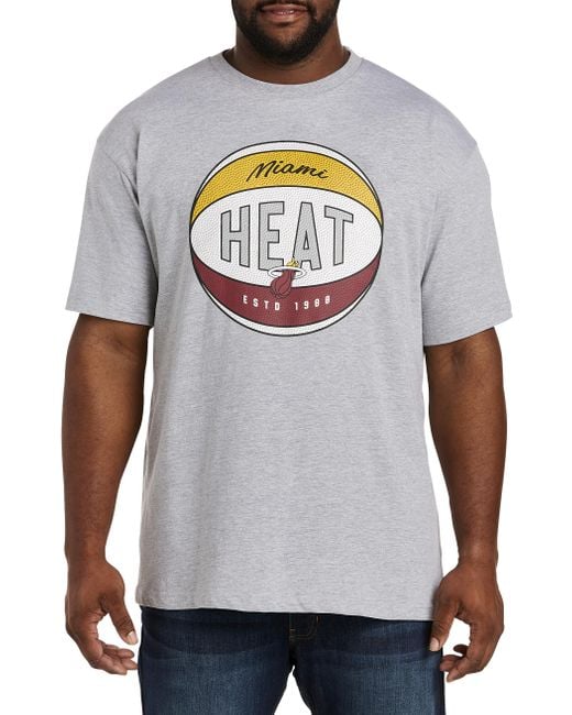 Nba Big & Tall Home Heather Tee in Gray for Men