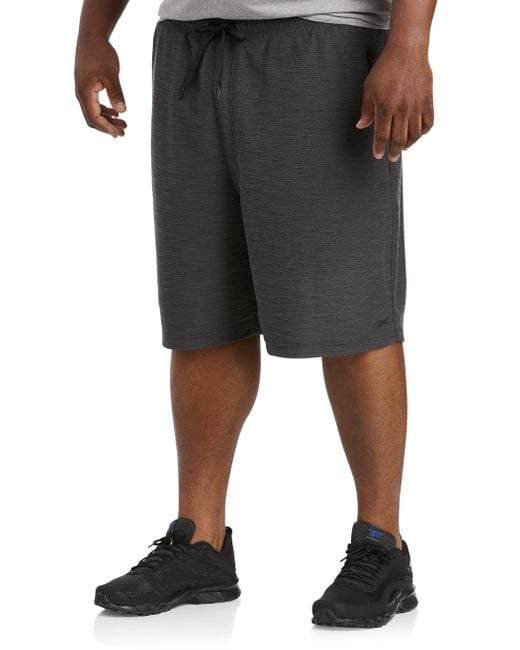 Reebok Cotton Big & Tall Slub Knit Zip-pocket Shorts in Grey (Gray) for Men  | Lyst