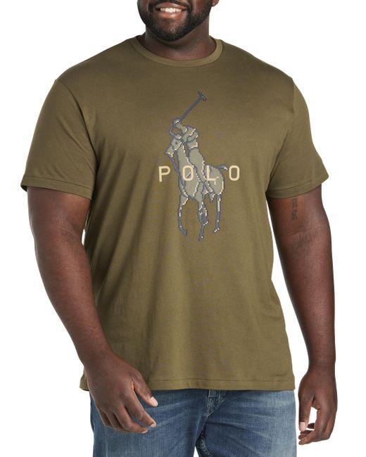 Polo Ralph Lauren Big & Tall Big Pony Player T-shirt in Green for Men | Lyst