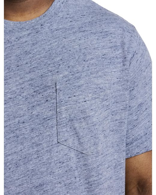Tall Cotton-linen Blend Pocket T-shirt 