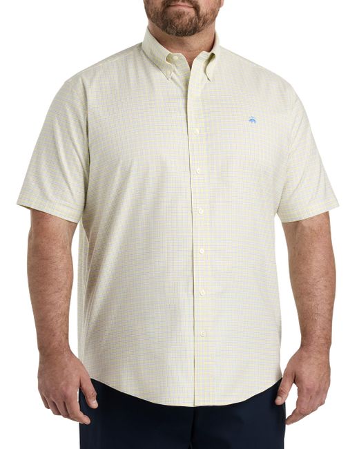 Brooks Brothers White Big & Tall Non-iron Oxford Sport Shirt for men
