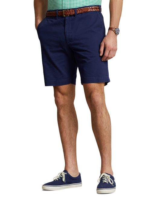 Polo Ralph Lauren Blue Big & Tall Classic-fit Chino Shorts for men