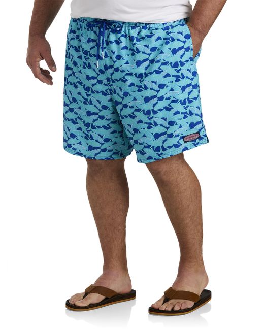 Vineyard Vines Big & Tall Tuna Palm Swim Trunks in Blue for Men Lyst