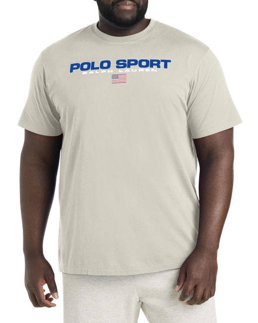Polo Ralph Lauren White Big & Tall Polo Sport Graphic Tee for men