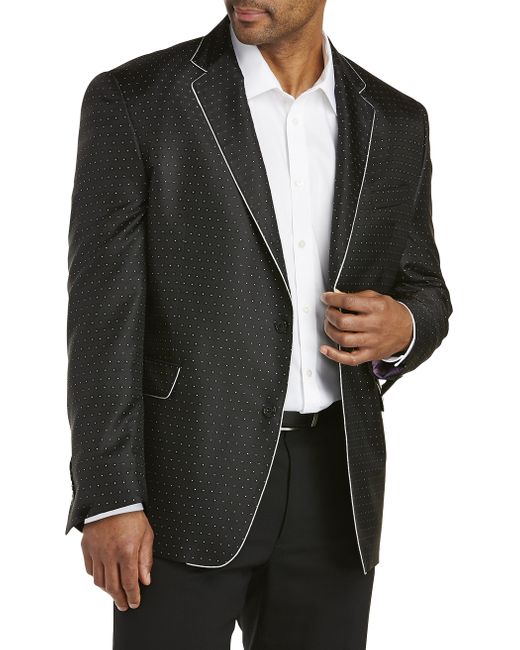Tallia Orange Big Tall Tallia Dot Dinner Jacket in Black for Men