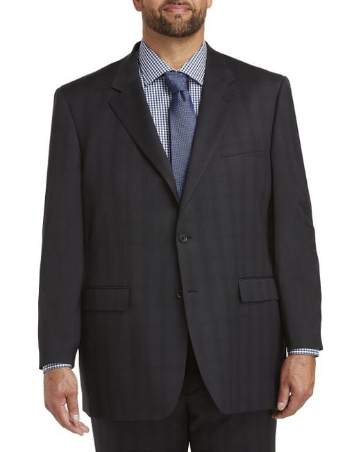 Jack Victor Big & Tall Jv Reflex Tonal Plaid Stretch Suit Jacket in ...