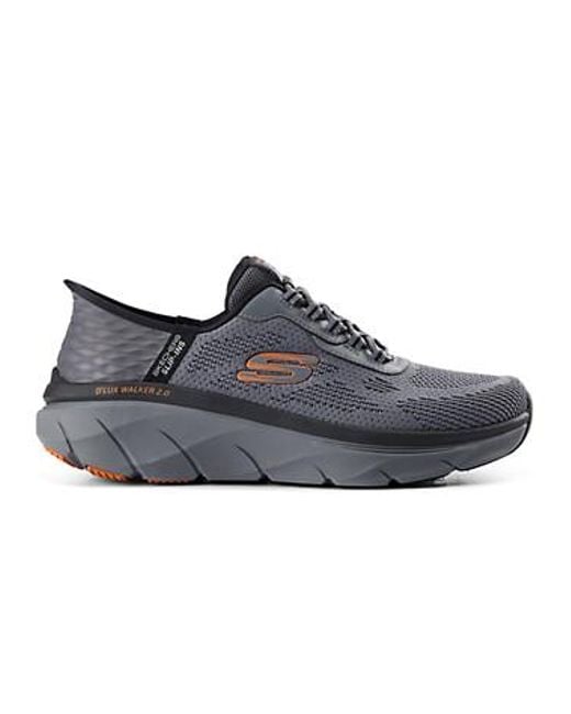 Skechers Blue Big & Tall Relaxed Fit D'Lux Walker 2.0 Rezinate Sneakers for men