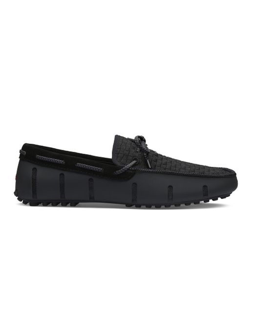Swims Black Big & Tall Woven Driver Slip-ons for men